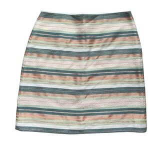 Loft Women’s Soft Hue Tapestry Like Stitched Skirt Size 4